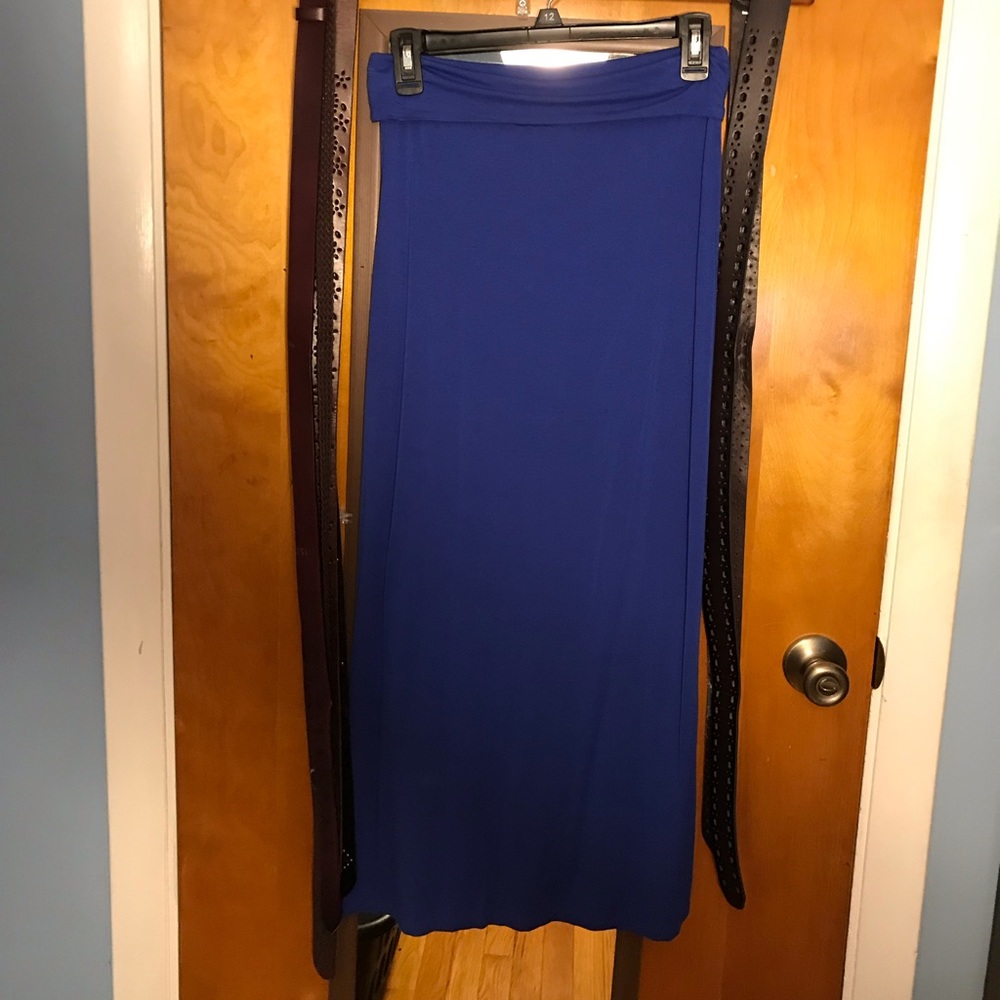 Blue maxi skirt